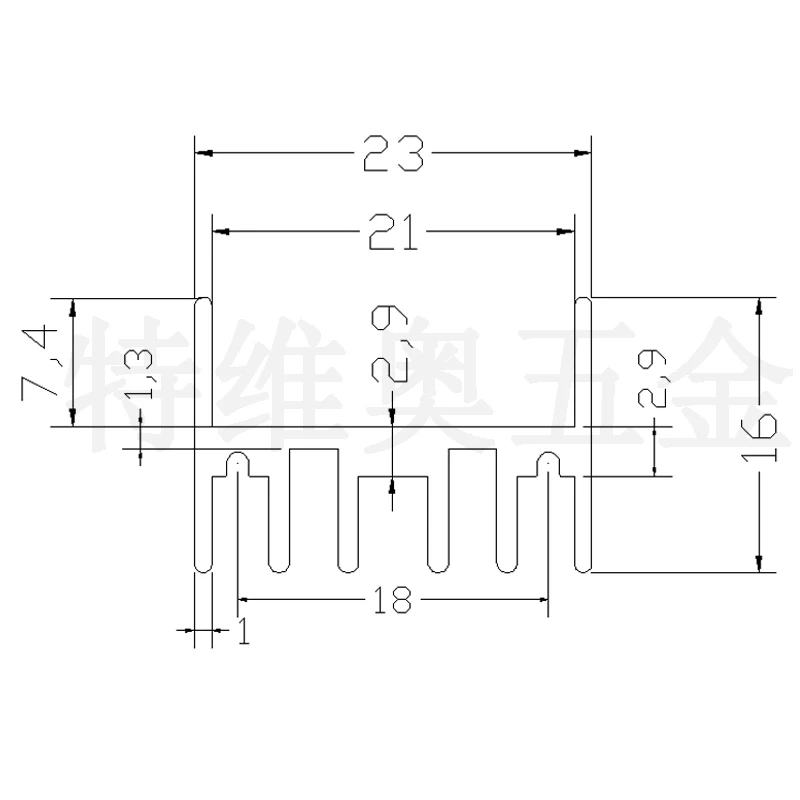 10/100 шт MTDA7294/L298 радиатора 30*23*16 мм Алюминий IC посвященный радиатор высокой мощности со штифтовым соединением, с охлаждающий алюминиевый теплоотвод