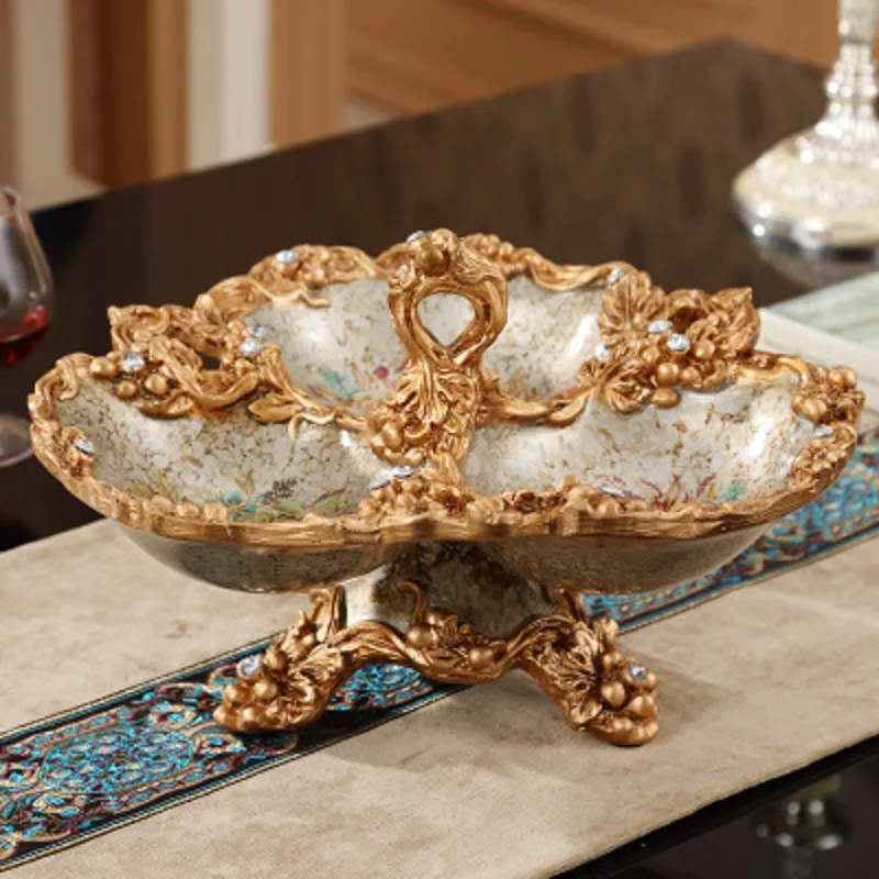 Европейский декоративный набор тарелка с фруктами роскошное американское