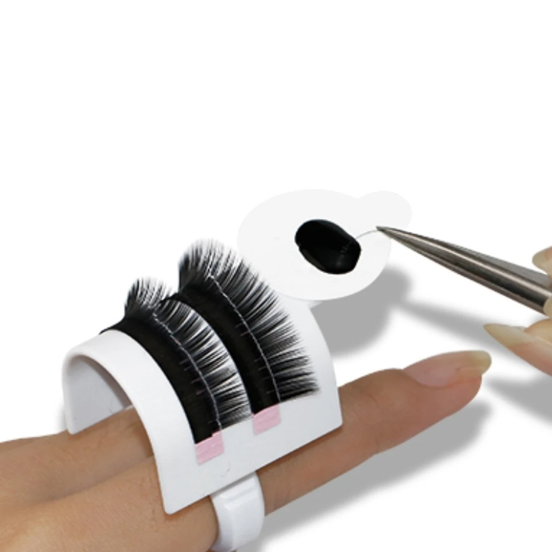 Eyelash Extension Glue Ring Pallet Holder Ring Holder Adhesive Individual Eyelash Stand Separate