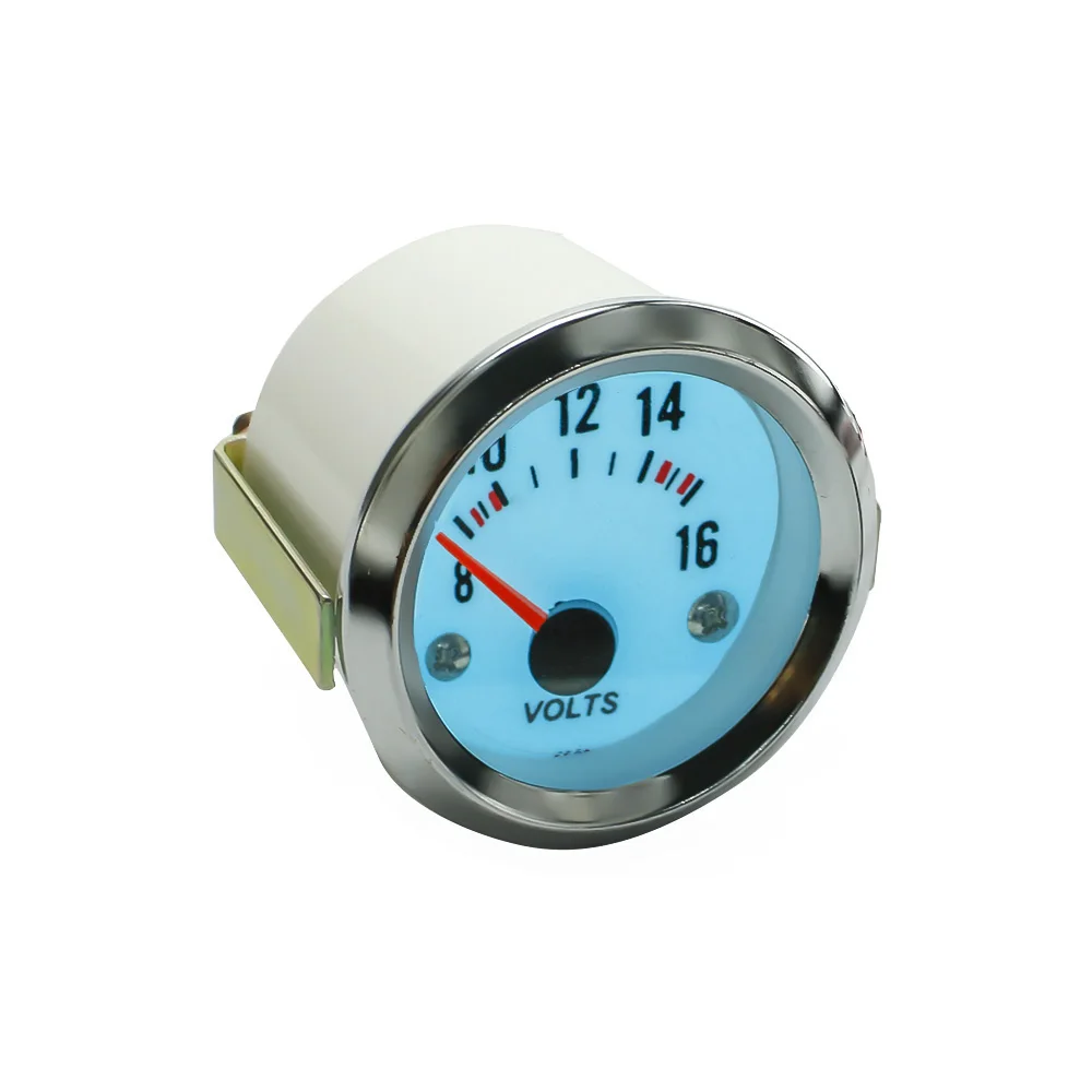 Free shipping 52mm Electrical Luminescent volt meter volts gauge with step down transformer car