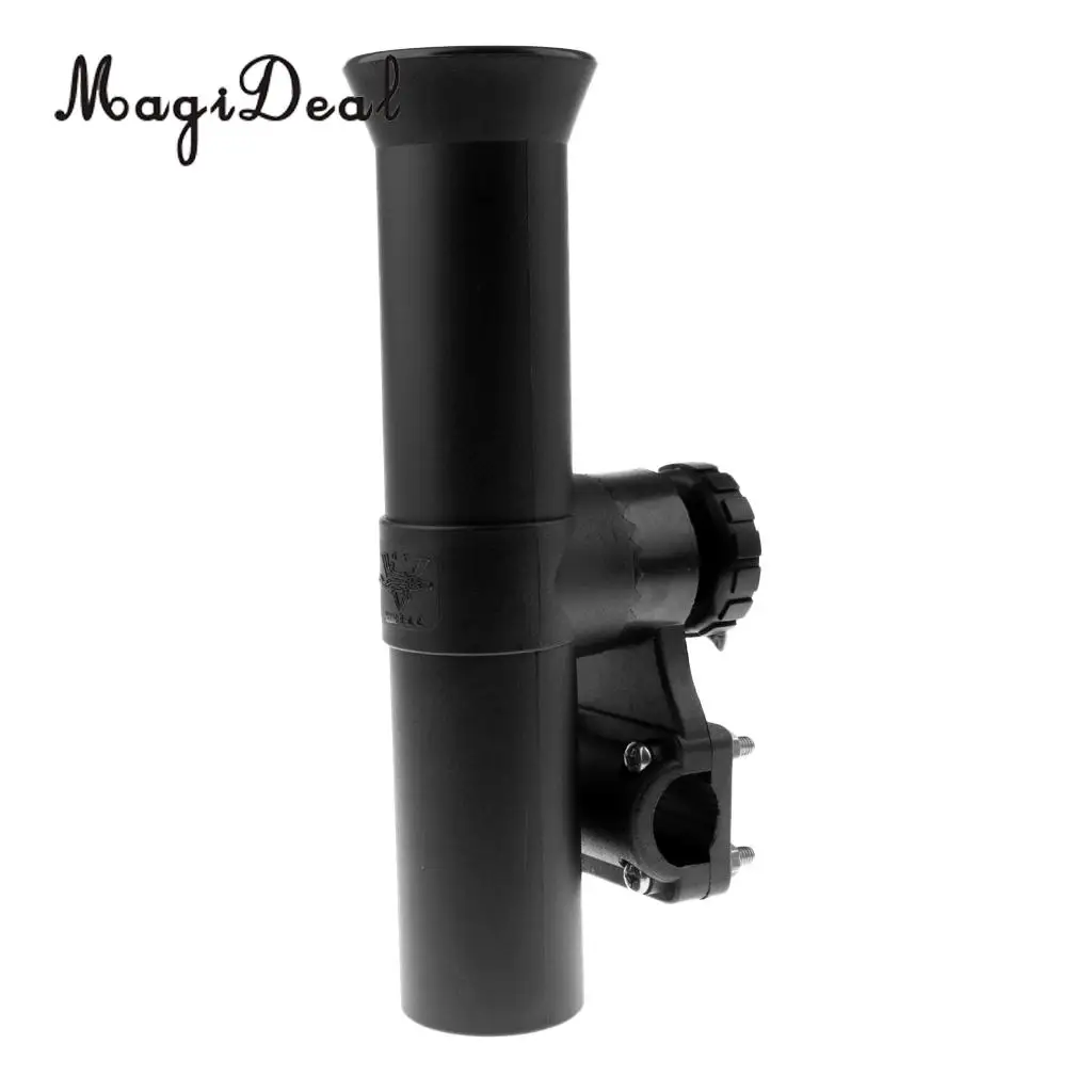 MagiDeal Adjustable Side Rail Mount Fishing Rod Holder 360 Degrees Holder Bracket for Boat Assault Boats Kayak Yacht Tackle Acce
