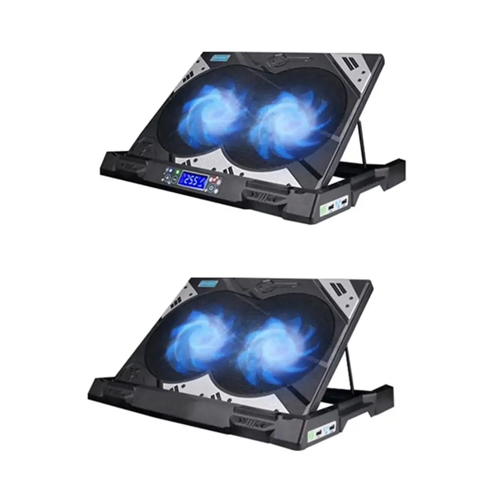 

Tmddotda K2 USB Laptop Cooler Air Cooling Double Fans CPU Cooler for Notebook computer hardware cooling Laptops Holder For Game