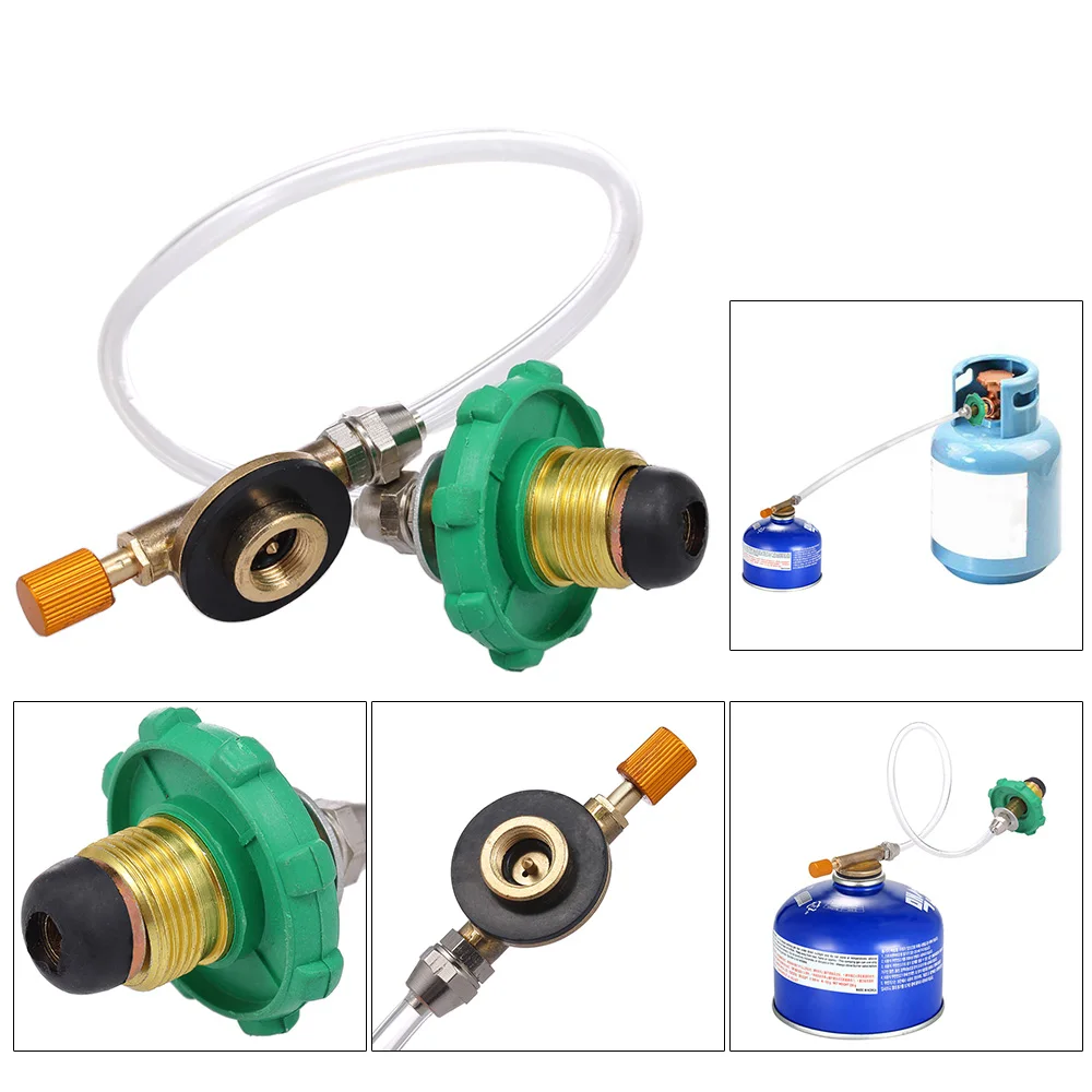 

Outdoor Gas Stove Camping Stove PropaneRefill Adapter Burner Flat Cylinder Tank Coupler Bottle Coupler Bottle Adapter Save