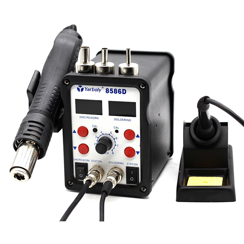 Yarboly 8586D SMD BGA паяльная станция горячий воздух воздуходувка Тепловая пушка фен для