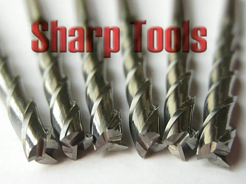 Набор твердосплавных фрез для работы Sharp 3 175*28 мм флейты с ЧПУ инструменты резьбы