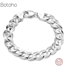 925 стерлингового серебра браслет мужской передовые Польский браслет-цепочка для мужчин в стиле ретро, панк-рок, В рыцарском стиле для мужчин ювелирные изделия браслет