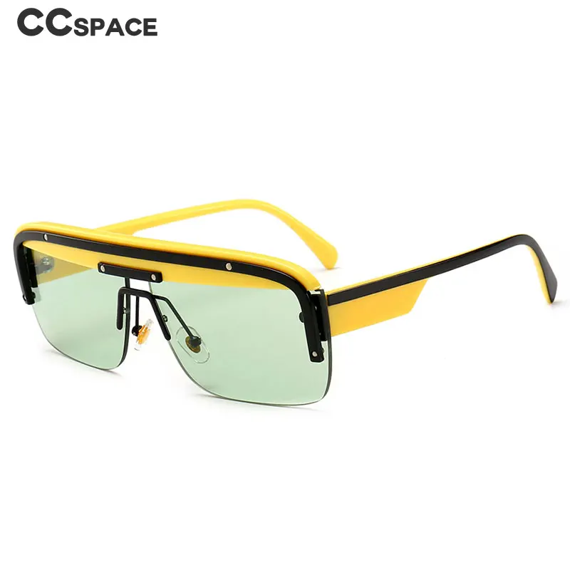 

Rectangular double color frame Sunglasses Men Women Fashion Shades UV400 Vintage Glasses 46068