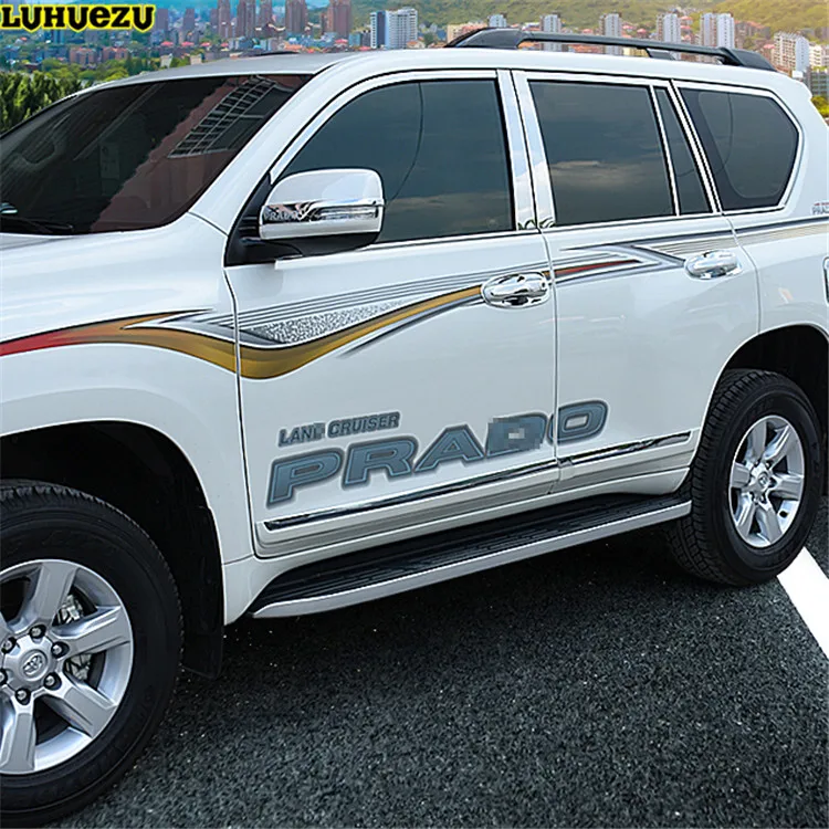 Luhuezu 2010- Боковая дверь формовочная Накладка для Toyota Land Cruiser Prado FJ 150 аксессуары