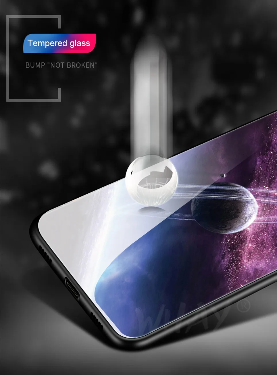 Tempered glass Case For Huawei Honor 7A Luxury Pattern Coque For Huawei Mate 20 10 P20 Lite Honor 9 Lite 10 Nova 3 P Samrt Cover (9)