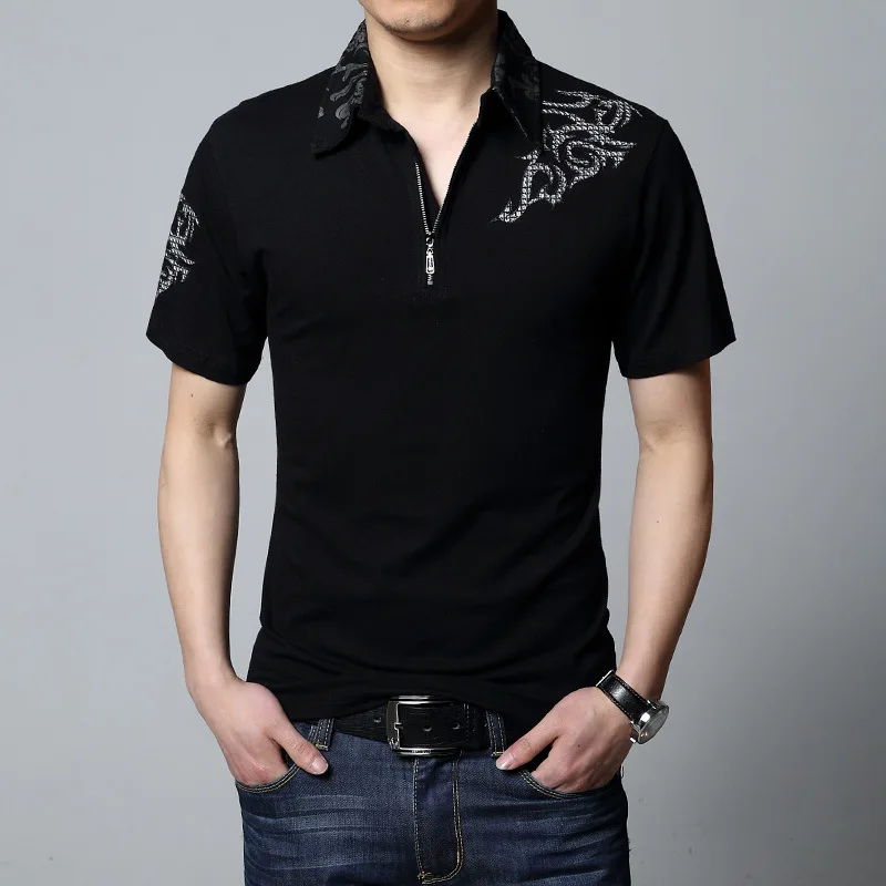 

Design Fashion 2019 New Summer Polo Shirts Short Sleeve Men Solid Color Plus Size M-3XL 4XL 5XL 6XL