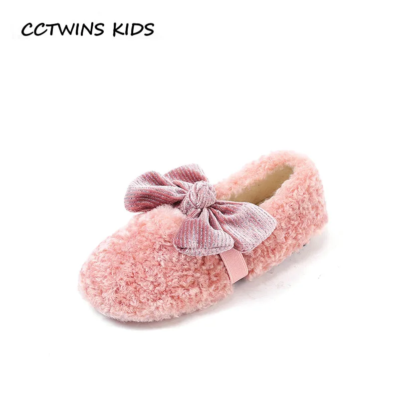 

CCTWINS KIDS 2018 Winter Girl Fashion Princess Party Shoe Children Butterfly Mary Jane Baby Brand Black Shoe GM2189