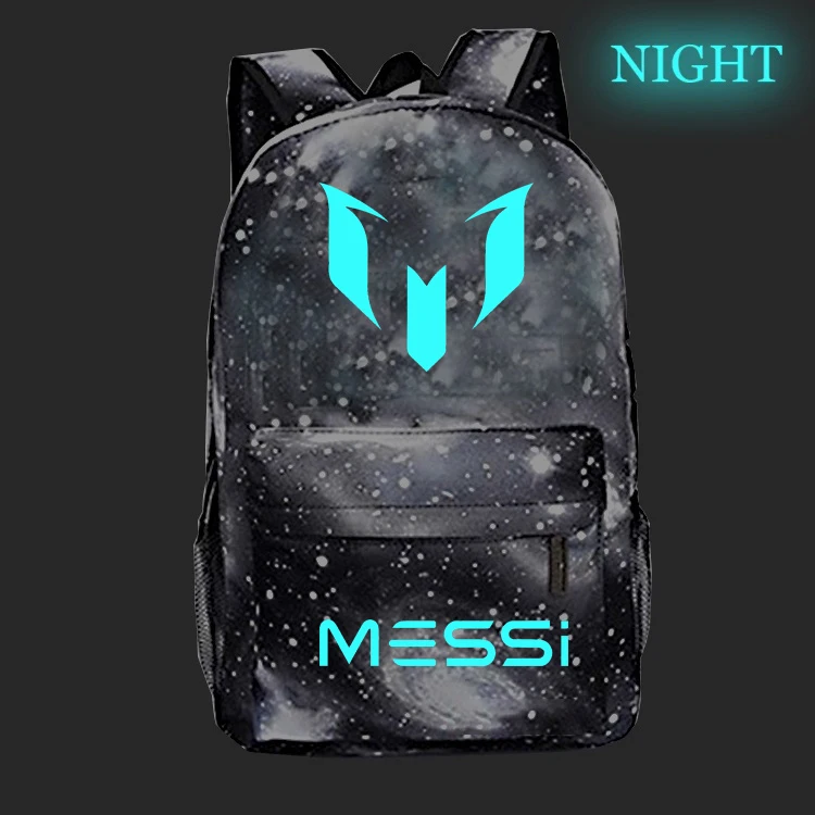 Messi 10 светящихся школьных сумок красивый школьный рюкзак для мальчиков и девочек