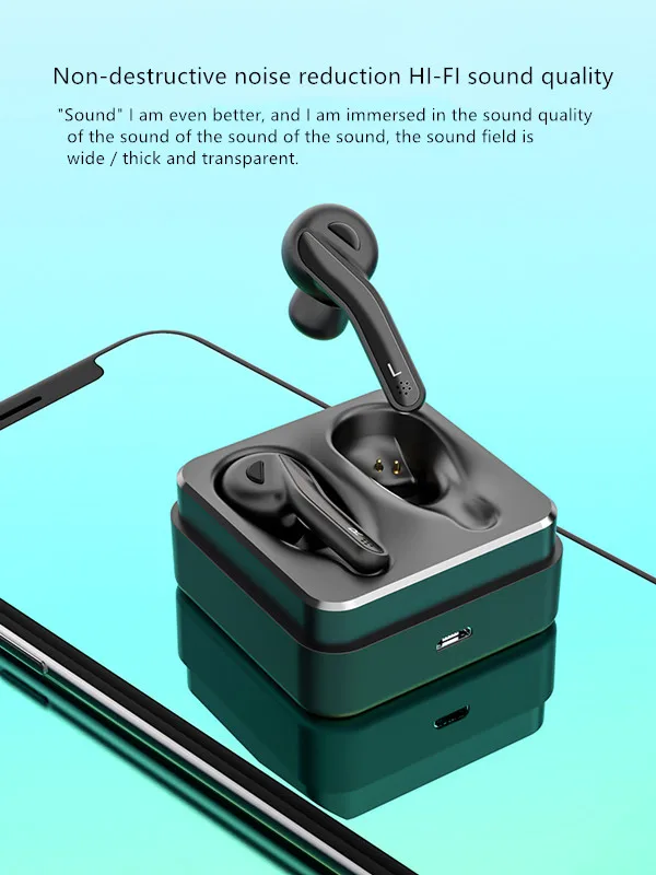 Aipao TWS Bluetooth 5.0 Earphone Sport Wireless Bluetooth Headset Handsfree Earbuds with Mic for huawei smart phone