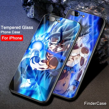 

FinderCase for iphone 7 Case Dragon Ball Super Saiyan Glass XS Cover Case for iPhone 6 6S 7 8 plus X XR XS MAX 11 pro max