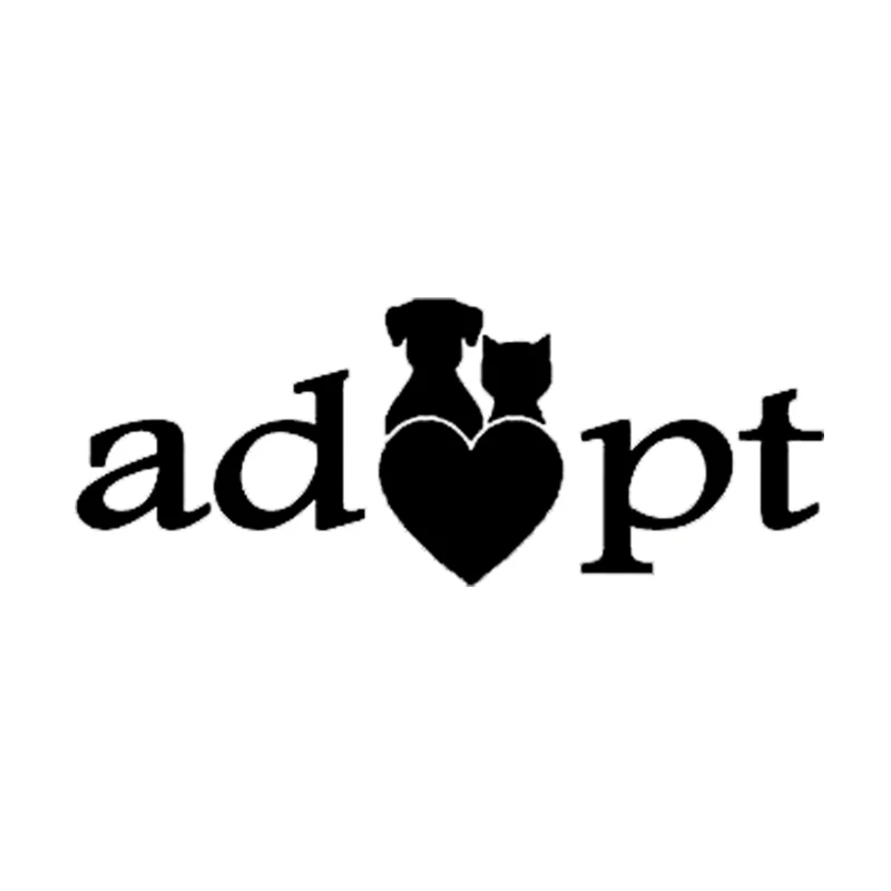 Dog Paw Heart Animal Rescue Adopt Vinyl Decal for Car Laptop Wall or Phone