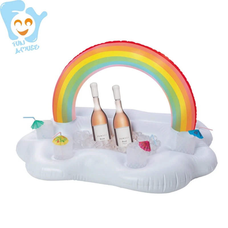 mit 4 Getränk Löchern u + 2 x Getränkehalter Aufblasbarer Regenbogen+1 Luftpumpe SXD Aufblasbarer Regenbogen-Wolke Getränkehalter 1 rechteckiger,für Swimmingbad Party und Wasser-Spaß 95x60x55cm mit 4 Getränk Löchern u + 2 x Getränkehalter Aufblasbarer Regenbogen+1 Luftpumpe SXD Aufblasbarer Regenbogen-Wolke Getränkehalter 1 rechteckiger,für Swimmingbad Party und Wasser-Spaß 95x60x55cm