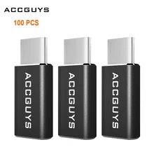 100 шт потребительских упаковок для микро USB для Тип-C Тип C для зарядки и передачи данных адаптер конвертер разъема для MacBook Nexus 5X6 P Xiaomi mi4C для смарт-устройств