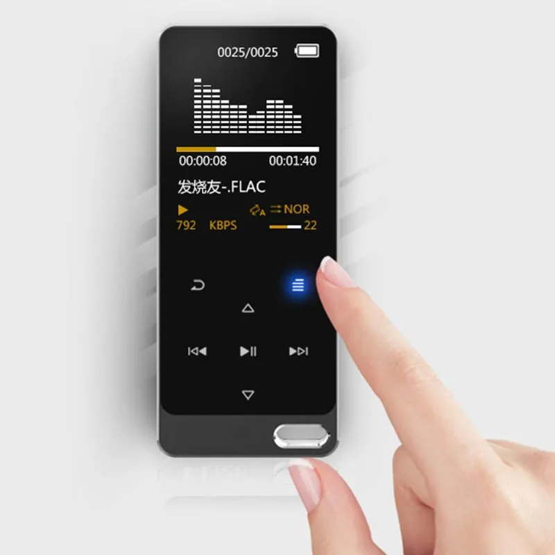 Ruizu X05S Mini Multi-function 8GB Metal Touch Screen Lossless HIFI MP3 Music Player Built-in Speaker Support TF Card FM Video (8)_