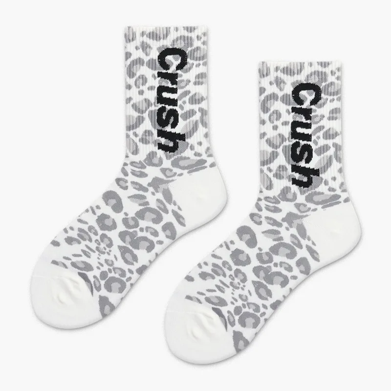 Skinfullysweet лень носки Leopard Для женщин носки мягкие пятна леопарда хлопок шить смешные носки Harajuku модные теплые хлопковые