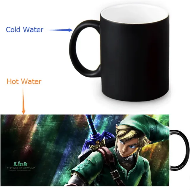 Legend of Zelda 350ml/12oz Heat Reveal Mug Color Change Coffee Cup