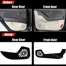 4 шт. ткань дверь защиты коврики анти-kick декоративные колодки для hyundai Elantra 2011