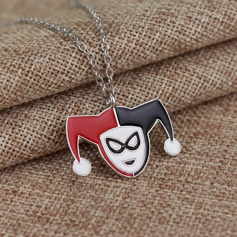 

Suicide Squad Necklace Harley Quinn Joker Pendant necklace for women skull choker gift Fashion Jewelry Cool Accessories