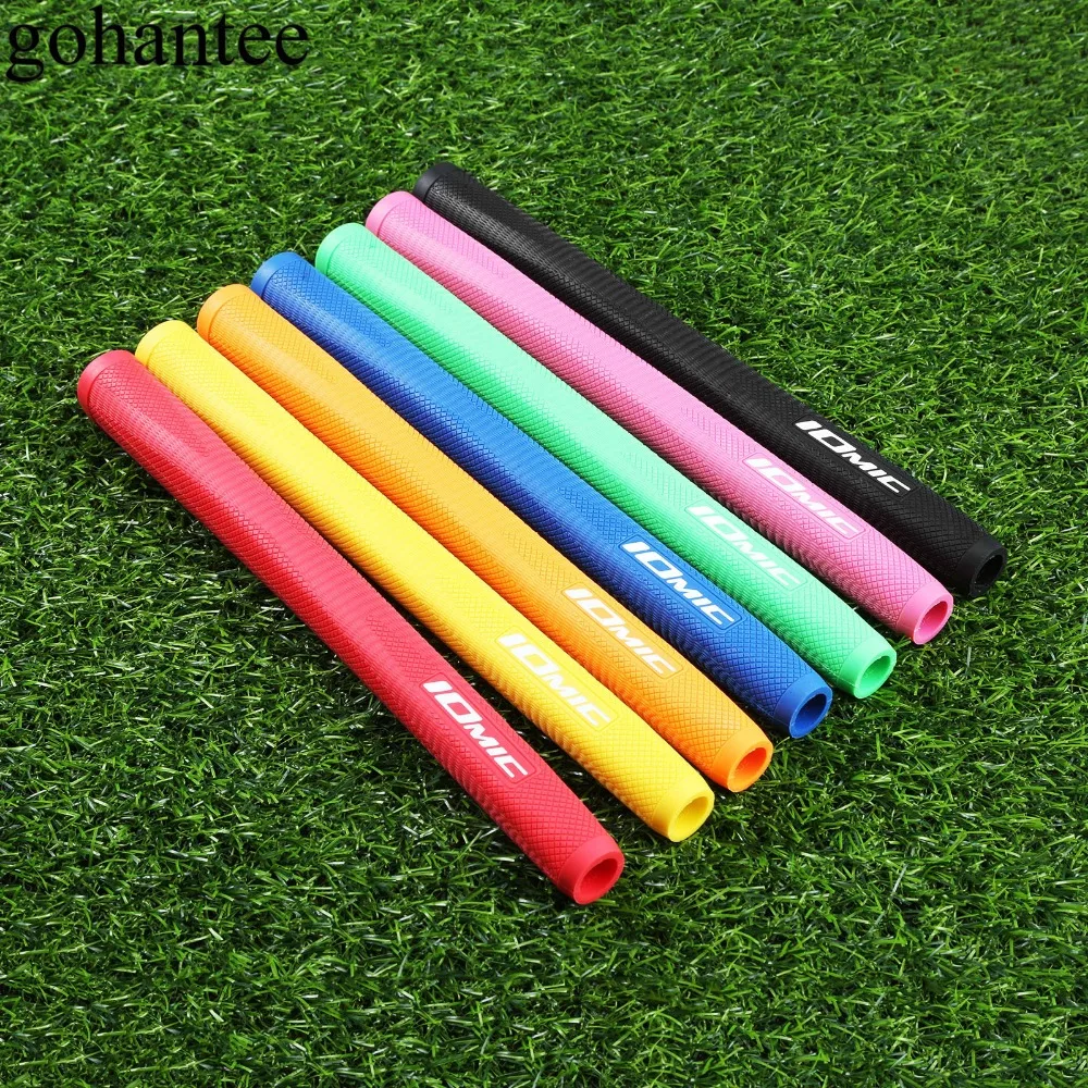

gohantee 1 Pc Standard Elastomer Golf Grip With A Flat Top High Traction 260mm/10.2 Inch Absolute-X Putter Grip 7 Colors Golfing