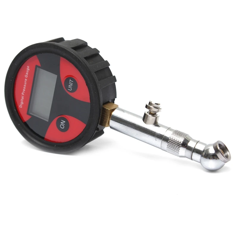

Pressure Gauge Digital Display Metal Universal Tyre Digital 0-200PSI Manometer With Tyre Cap Core
