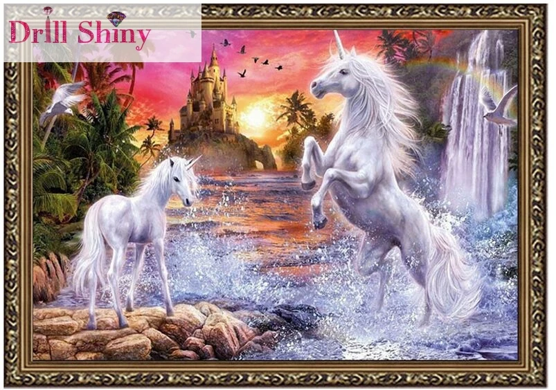 

CNA 5D DIY Diamond Painting Animal Tiger 3D Cross Stitch Kits Full Mosaic Ribbon Rhinestone Paintings Needlework Home Decor