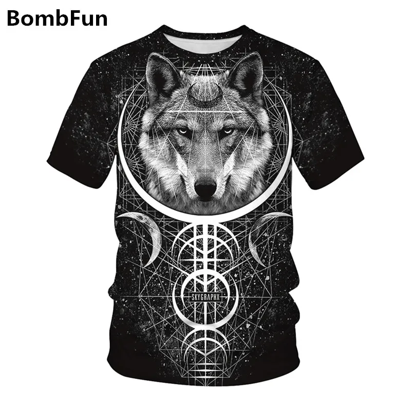 

Men&Women Summer T-shirt Wolf t shirt 3d Print Animals t-shirts Hip Hop Motorcycle Punk Tees Couples High Quality Pullovers Tops