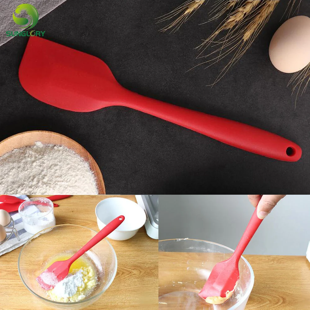 Silicone Cake Spatula Mixing Batter Cream Cutter Cake Scraper Mixer