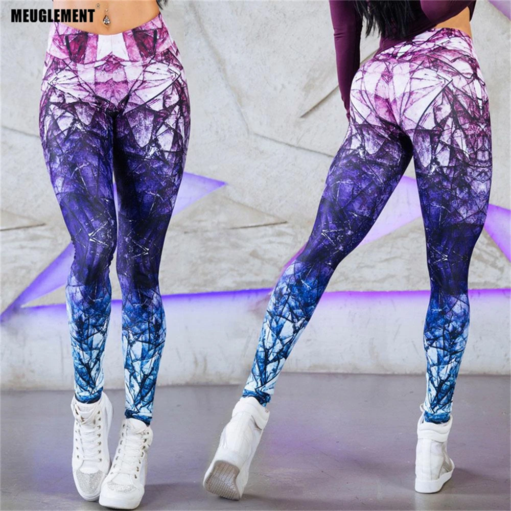 

New Fashion Women Leggings Leaves Printing punk Fitness Legging Sexy Silm Legins High Waist leggins Stretch gothic Trouser Pants