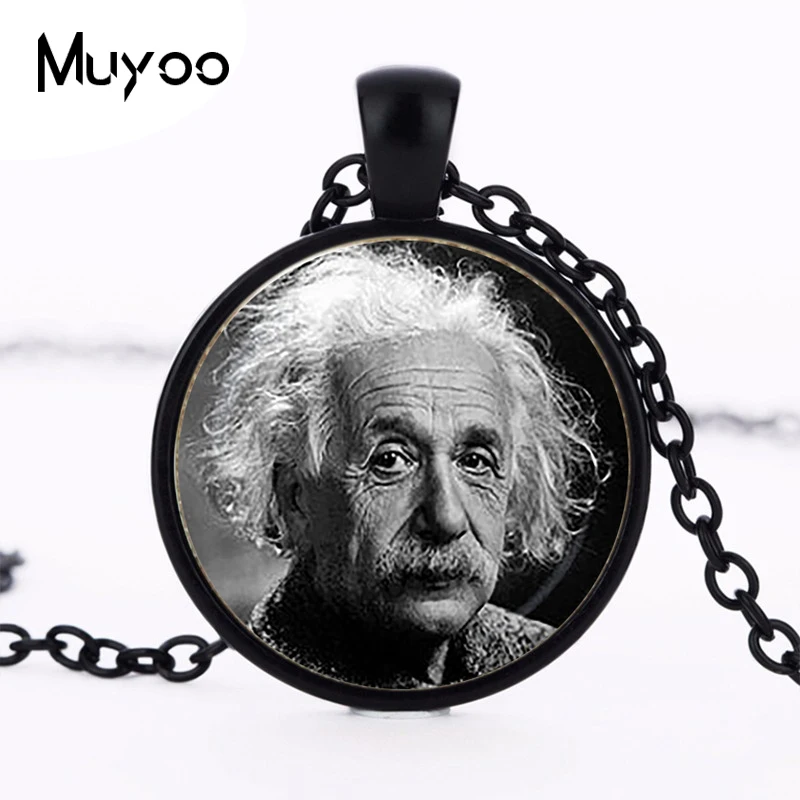 

Albert Einstein Physicist Pendant The General Theory of relativity Necklace Famous People Genius Jewelry Birthday Gift HZ1