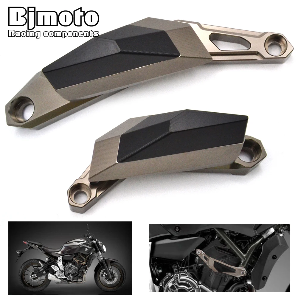 

BJMOTO Motorcycle CNC Crash Pads Frame Slider Protector Falling Protection For Yamaha MT07 MT-07 2013 2014 2015 2016 2017