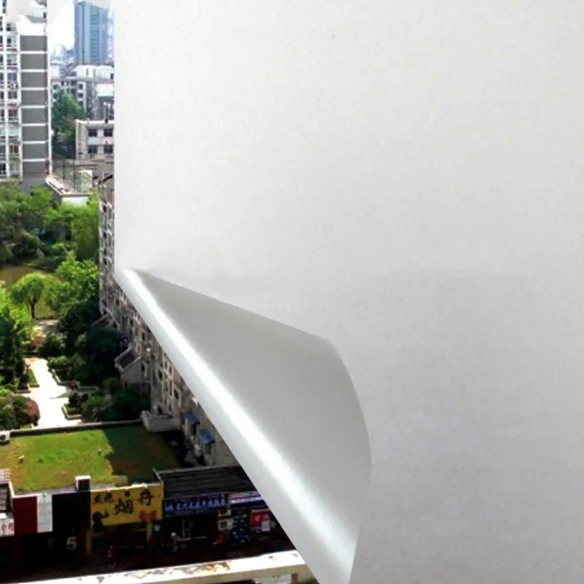 60x200cm Privacy Frosted Window Stickers Mayitr Tint Glass Self Adhesive Tinted Film Home Office Bedroom Bathroom Decal Decor