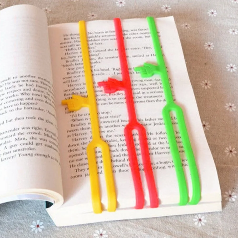 Silicone Finger Pointing Bookmark Book Mark Office Supply Gift for Book Lover Wholesale Drop Shipping In Stock