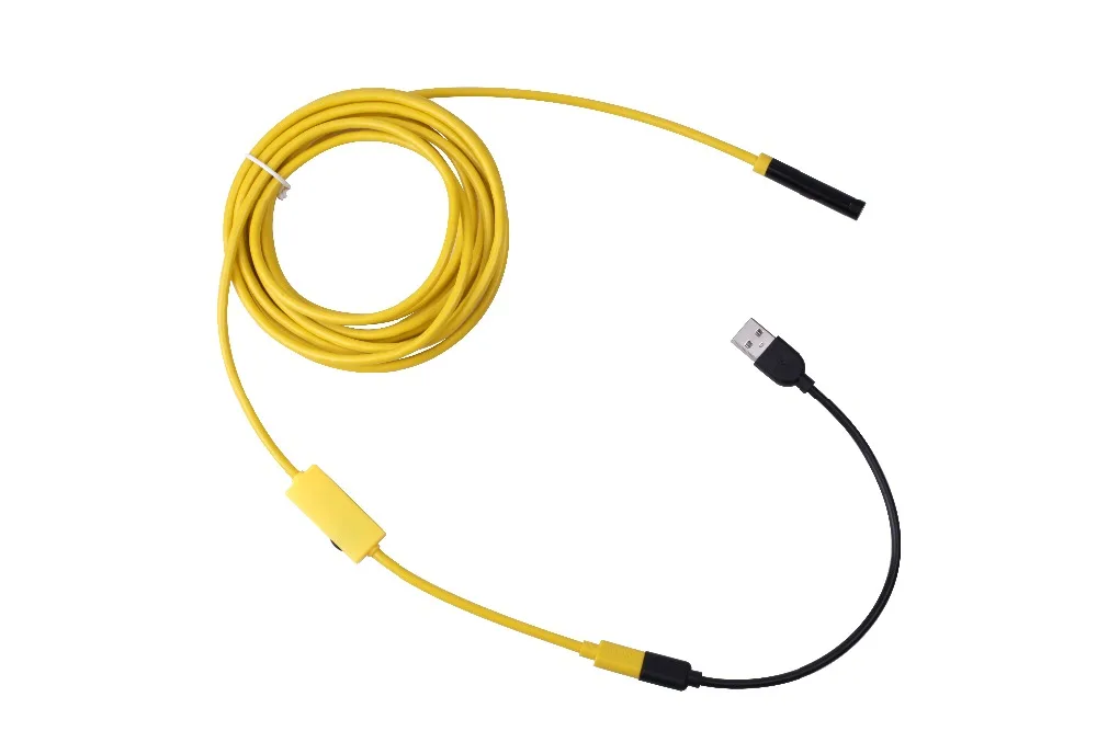 Câmera de Endoscopia Câmera de Inspeção Ip68 à Prova Amarelo Suporte Iphone Android Super Luz d' Água Cobra Endoscópio Rígido 110b 1200 p 5 High Quality camera inspection