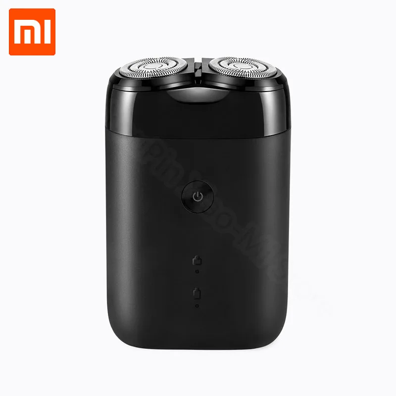 

New Original Xiaomi Electric razor rotating double head black Full body wash Type-c charge silent motor double safe protection