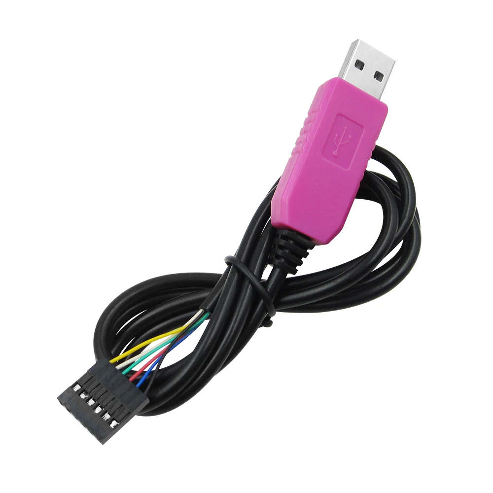 10 шт. PL2303HXD HXD 6-контактный USB TTL RS232 Преобразователь последовательного кабеля
