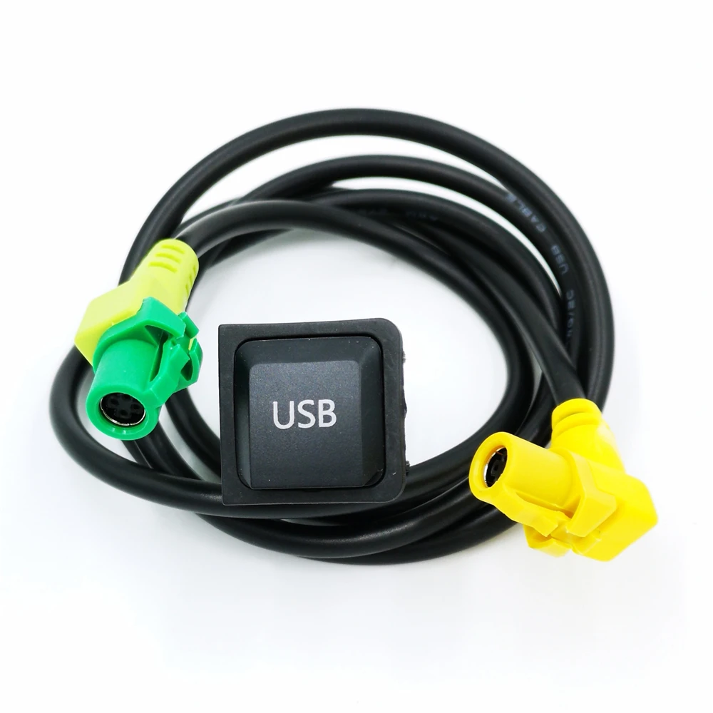 USB AUX переключатель кабеля Жгут проводов RCD510 RNS315 для VW Golf MK6 Jetta MK5 Sagitar Polo|Кабели