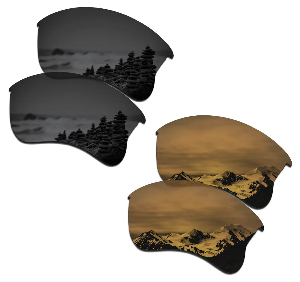 2 пары поляризованных солнцезащитных очков SmartVLT Сменные линзы для Oakley Flak Jacket XLJ