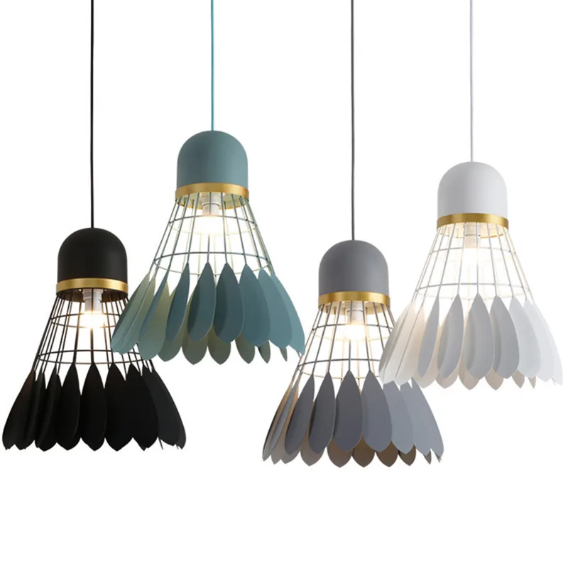 

Ma long long bar, iron badminton chandelier, modern minimalist restaurant Chandelier