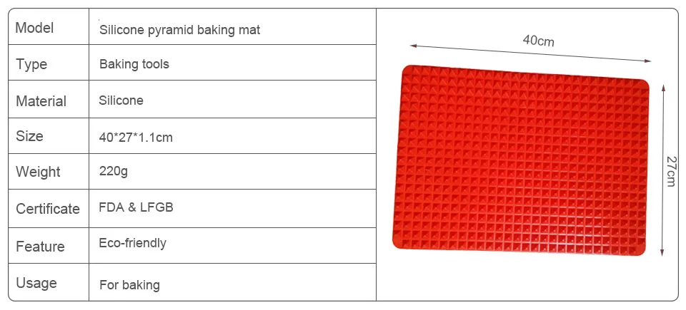 1 шт Красная силиконовая Пирамида коврик для выпечки коврик под посуду жаростойкий коврик для приготовления пищи коврик для выпечки силиконовый коврик для запекания кухни
