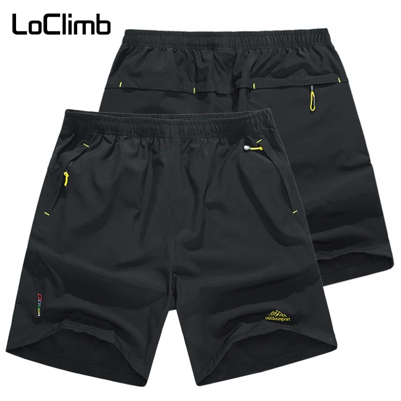 

LoClimb Large Size 8XL Men's Sports Shorts Man Outdoor Running/Fishing/Trekking/Hiking Shorts Men Summer Quick Dry Shorts AM214