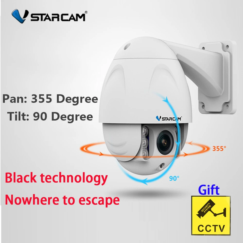 VStarcam Wireless PTZ Dome IP Camera Outdoor 1080P HD 4X Zoom CCTV Security Video Network Surveillance