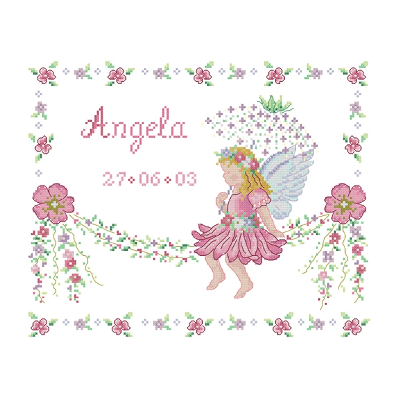 Kit De Dessin Anime Petit Enregistrement De Naissance Bebe Mignon Imprime De Precision Point De Croix Bricolage Cadeau D Anniversaire Nouveau Aliexpress