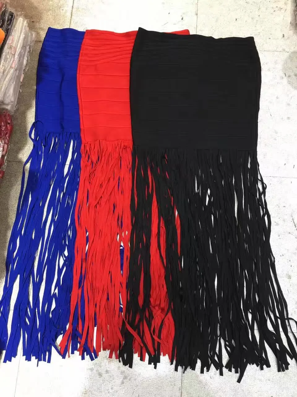 Plus Size L 3XL Luxe Fashion Tassel Wholesale Women Party Wear Long