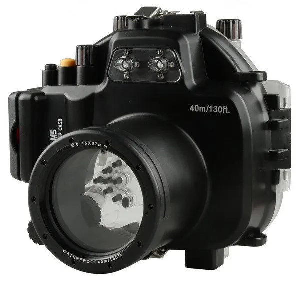 

40M 130ft Waterproof Underwater Housing Hard Case for Olympus EM5 E-M5 Camera