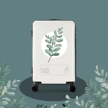 Модный цветочный узор багажная тележка на колесах Дорожный чемодан 20 24 дюймов дорожный подвижный мешок багажный Чемодан вещевой чехол