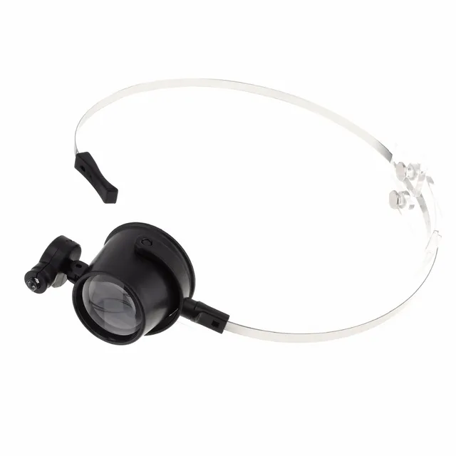 15x led eye clamp free magnifier loupe magnifying glass loupe